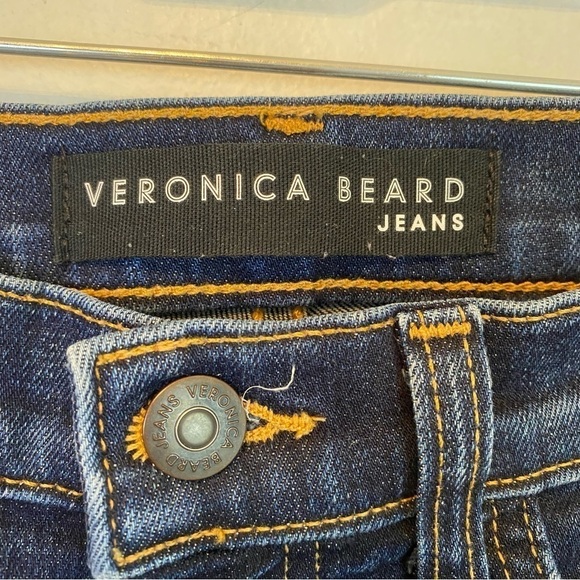 VERONICA BEARD Carolyn bootcut stripe flare crop jeans - Picture 5 of 9